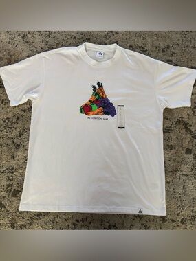 Nike ACG Fruit & Veggies White Graphic Round Neck Casual Short Sleeve T-Shirt